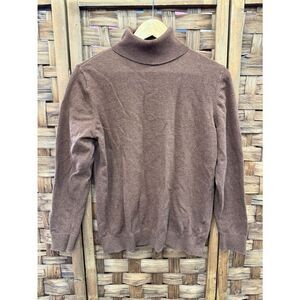H&M Men's Chocolate Brown Turtleneck Sweater